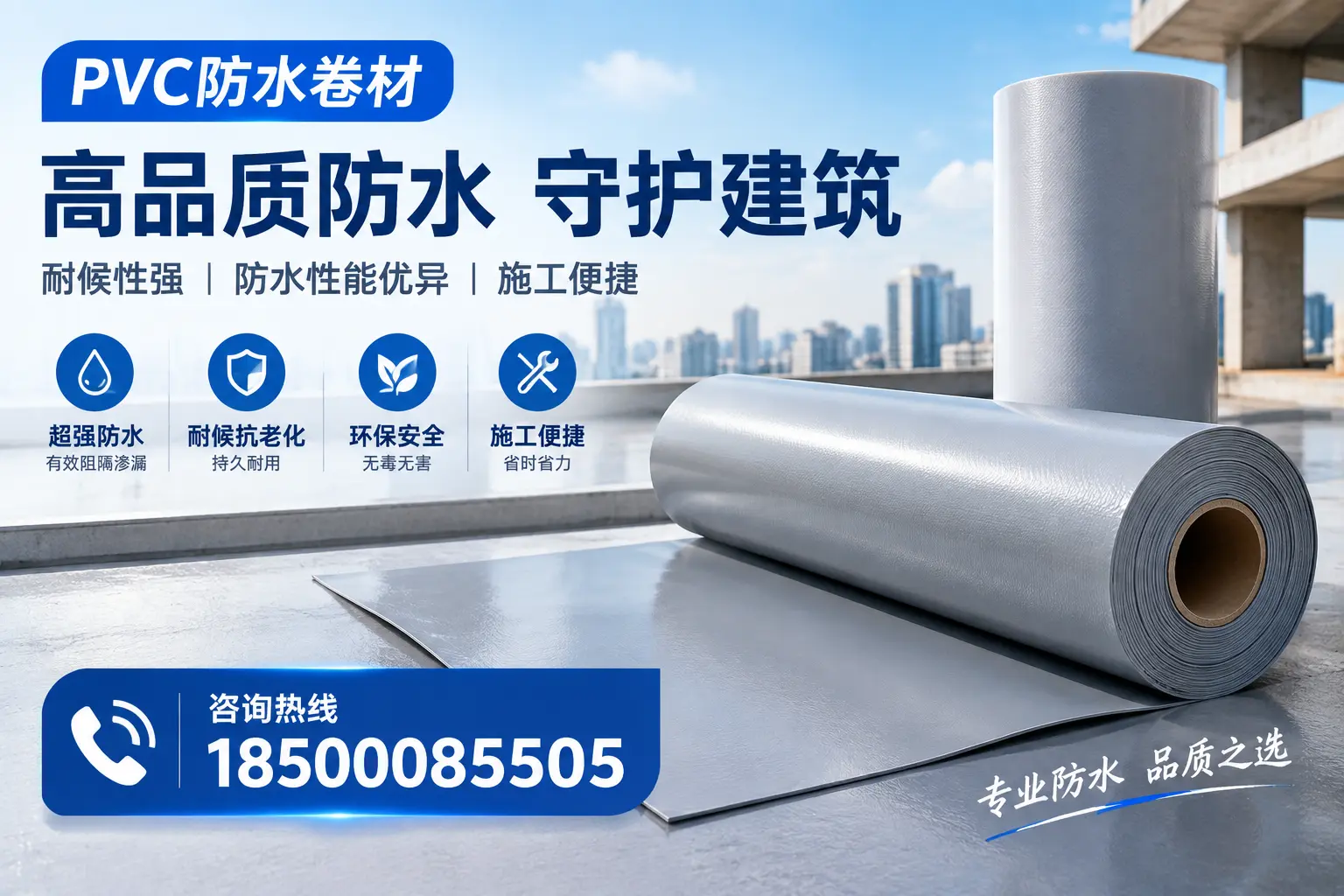 PVC防水卷材的防水效果评测，适合南充的科学依据